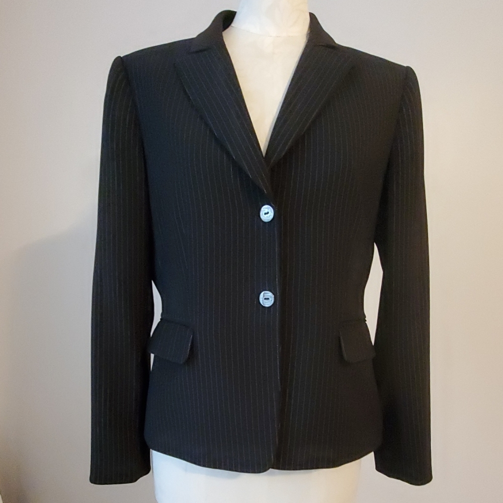 Tahari Pinstripe Suit Blazer